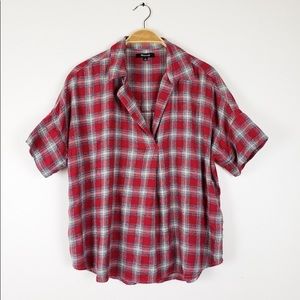 Madewell flannel top